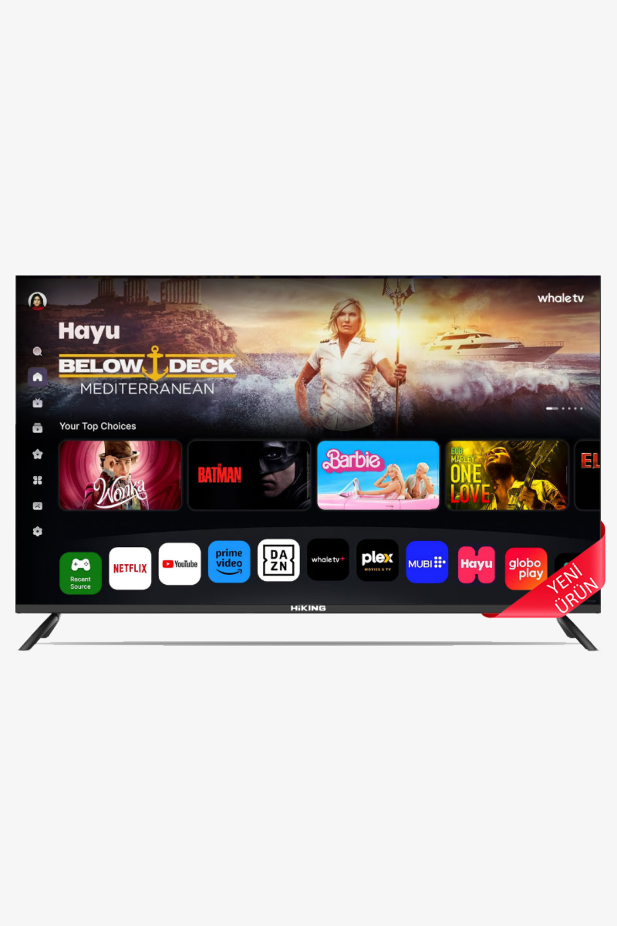 55 İnç 4K UHD Smart Televizyon | Whale OS | Dahili Uydu Alıcılı | Wi-Fi | 2 Yıl Garanti