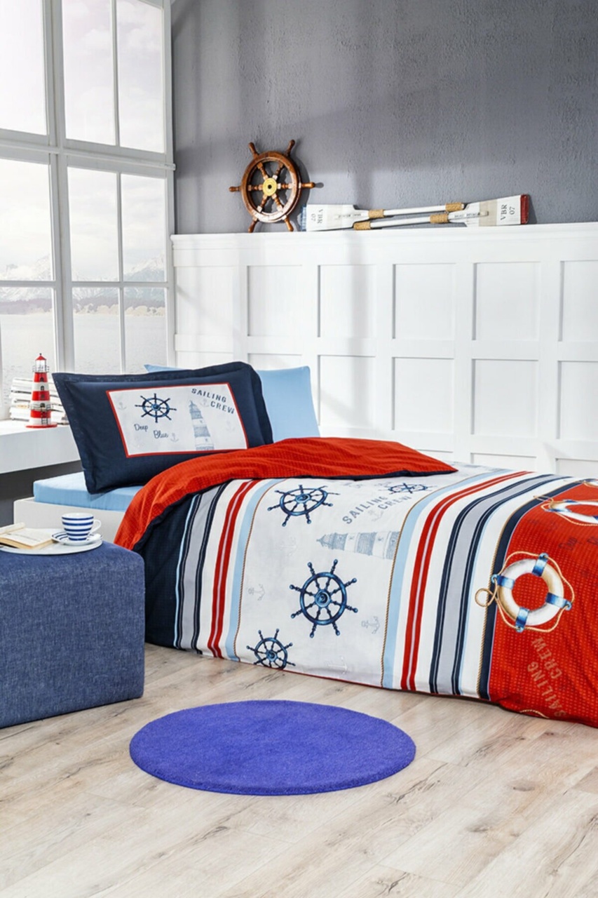 Özdilek Deep Blue Tek Kişilik Nevresim Takımı Mavi