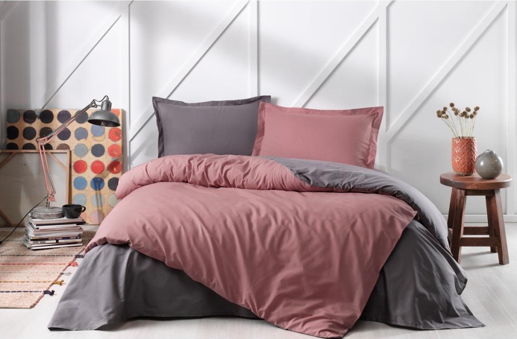 Özdilek Colormix Rf Tek Kişilik Nevresim Takımı Ametıst Antrasıt