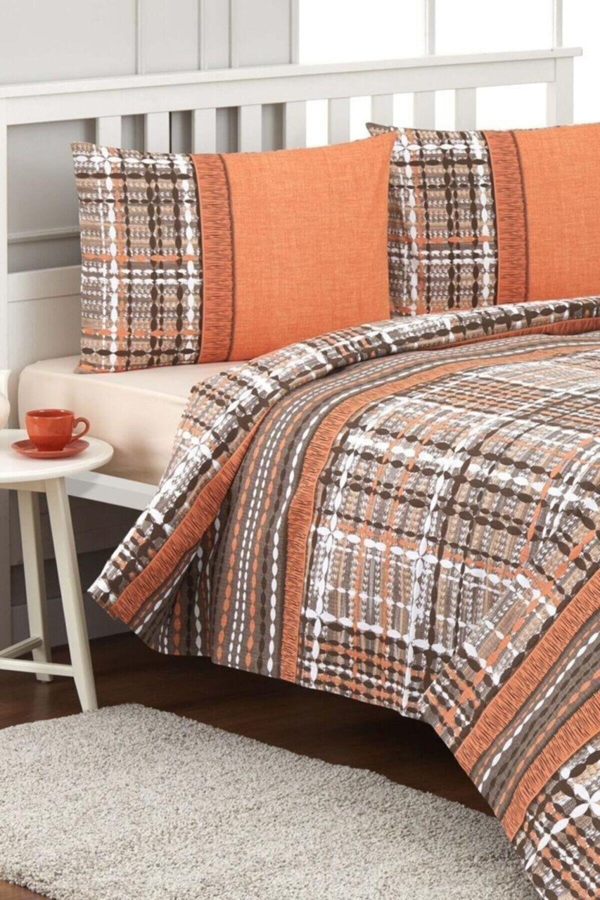 Özdilek Tek Kişilik Pike Takımı Tweed Oranj