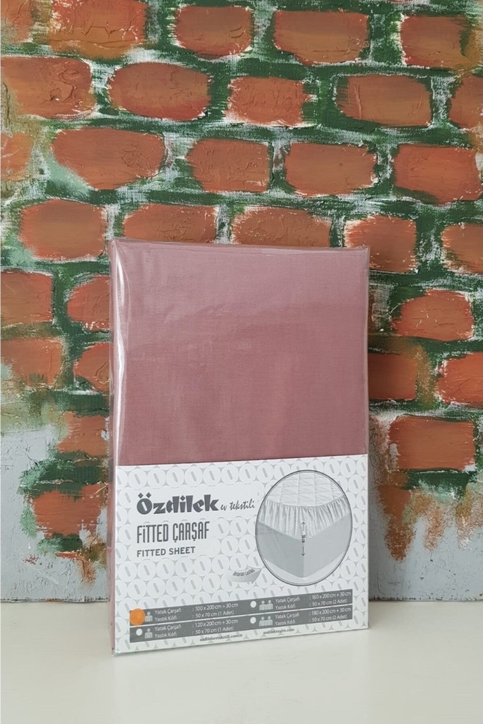 Özdilek Trendy Tek Kişilik Lastikli Fitted Çarşaf 100X200 Kahve 100 x 200