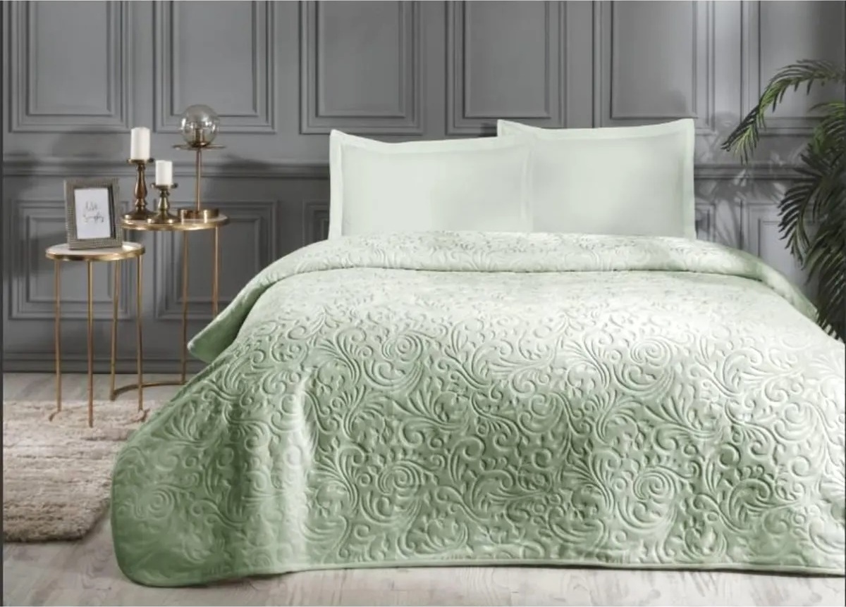 Özdilek Trendy Embos Çift Kişilik Battaniye 220x240 -a.yeşil Açık Yeşil