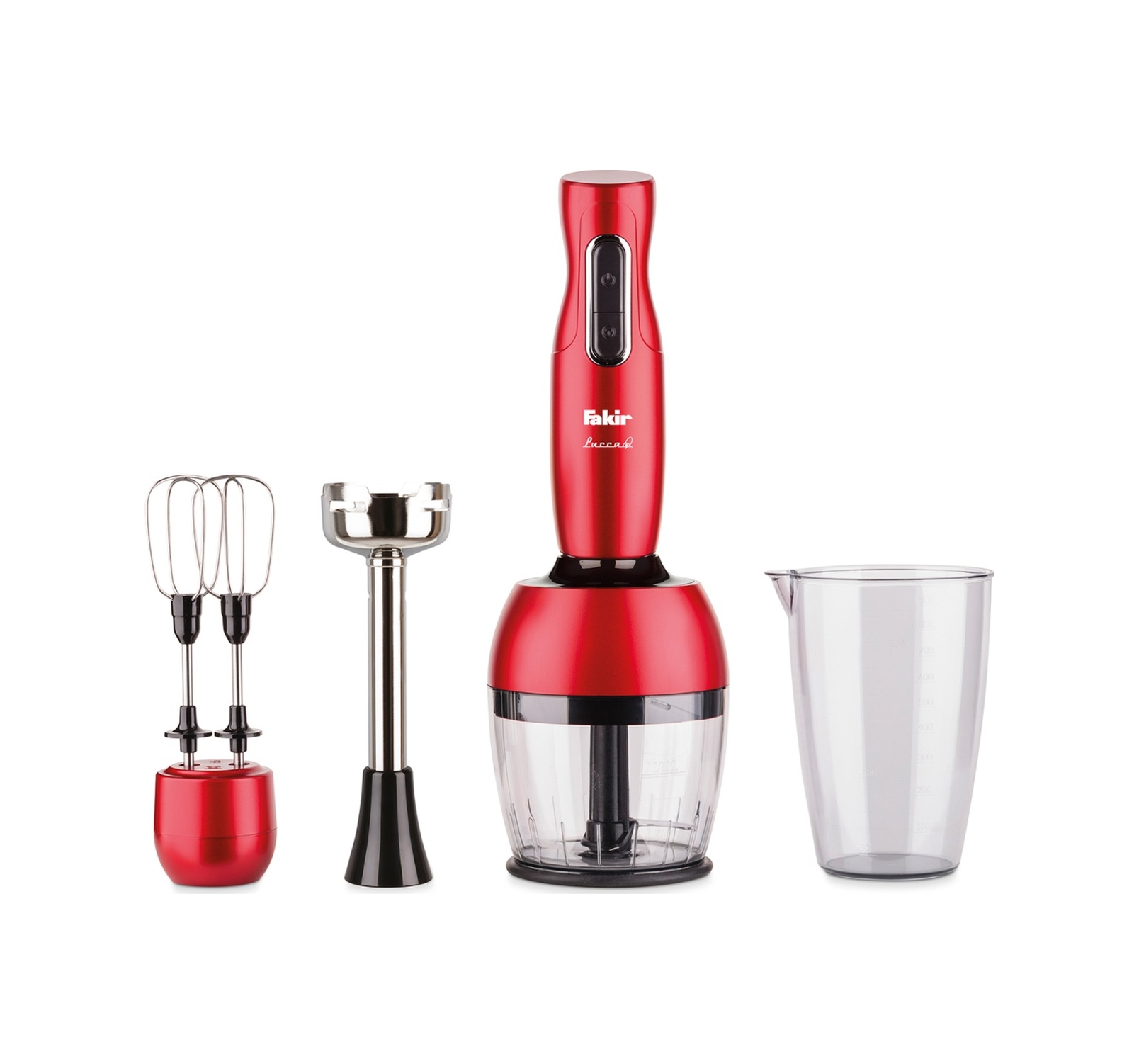 Fakir Lucca Q 1000 W Mikser & Blender Seti Kırmızı