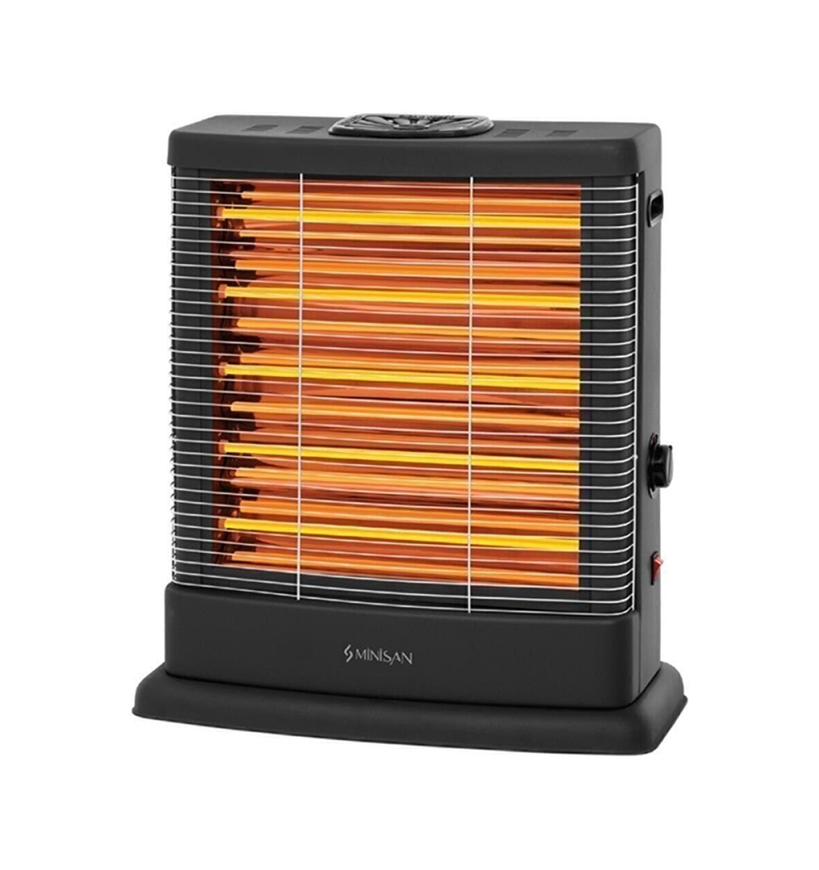 Minisan Maxi MS-2500 Quartz Isıtıcı Siyah 2500 W