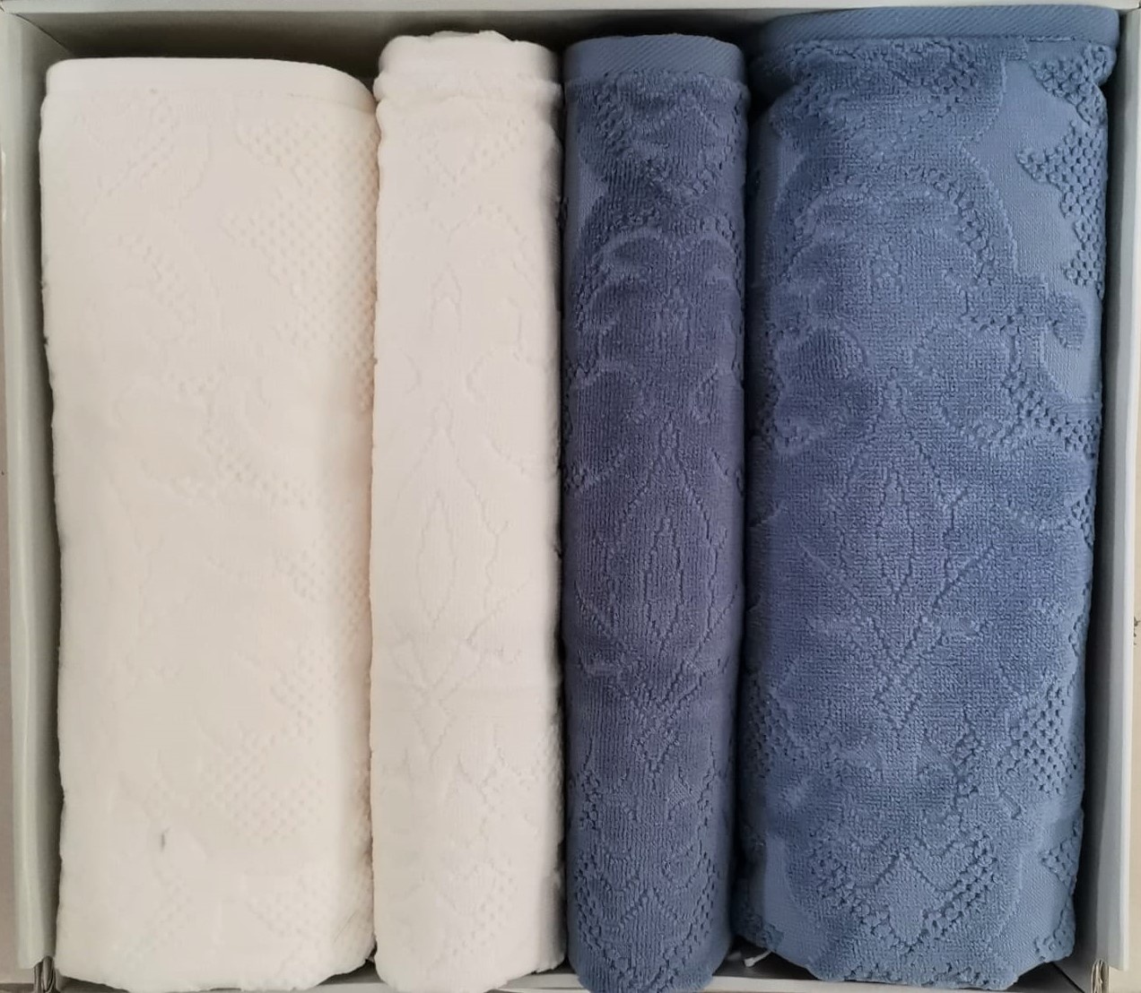 Curve Krem-indigo Best Set Hamam Takımı Krem