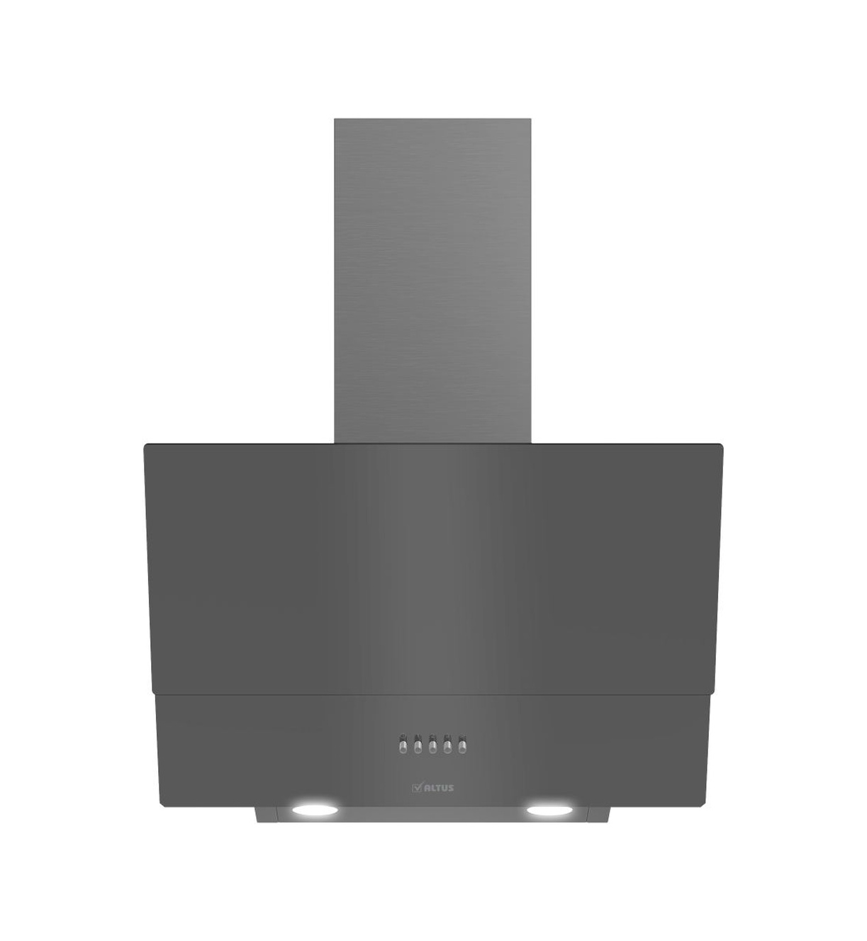 Altus ALA 540 G Ankastre Cam Duvar Tipi 60 CM Davlumbaz Gri Siyah