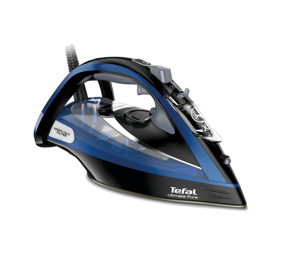 Tefal FV9848 Ultimate Pure Kireç Avcısı 3200 W Buharlı Ütü Mavi - Siyah