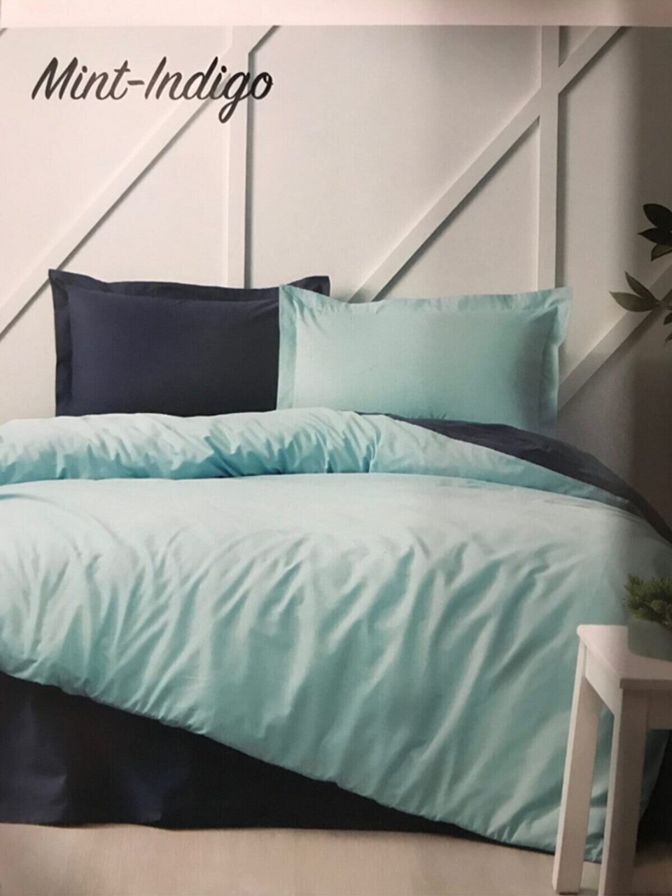 Özdilek Colormix Tek Kişilik Nevresim Takımı- Mint Indigo