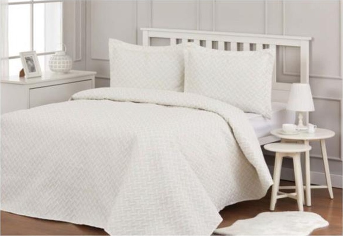 Özdilek Çift Kişilik Nakışlı Yatak Örtüsü Naive Krem 250X260 Krem
