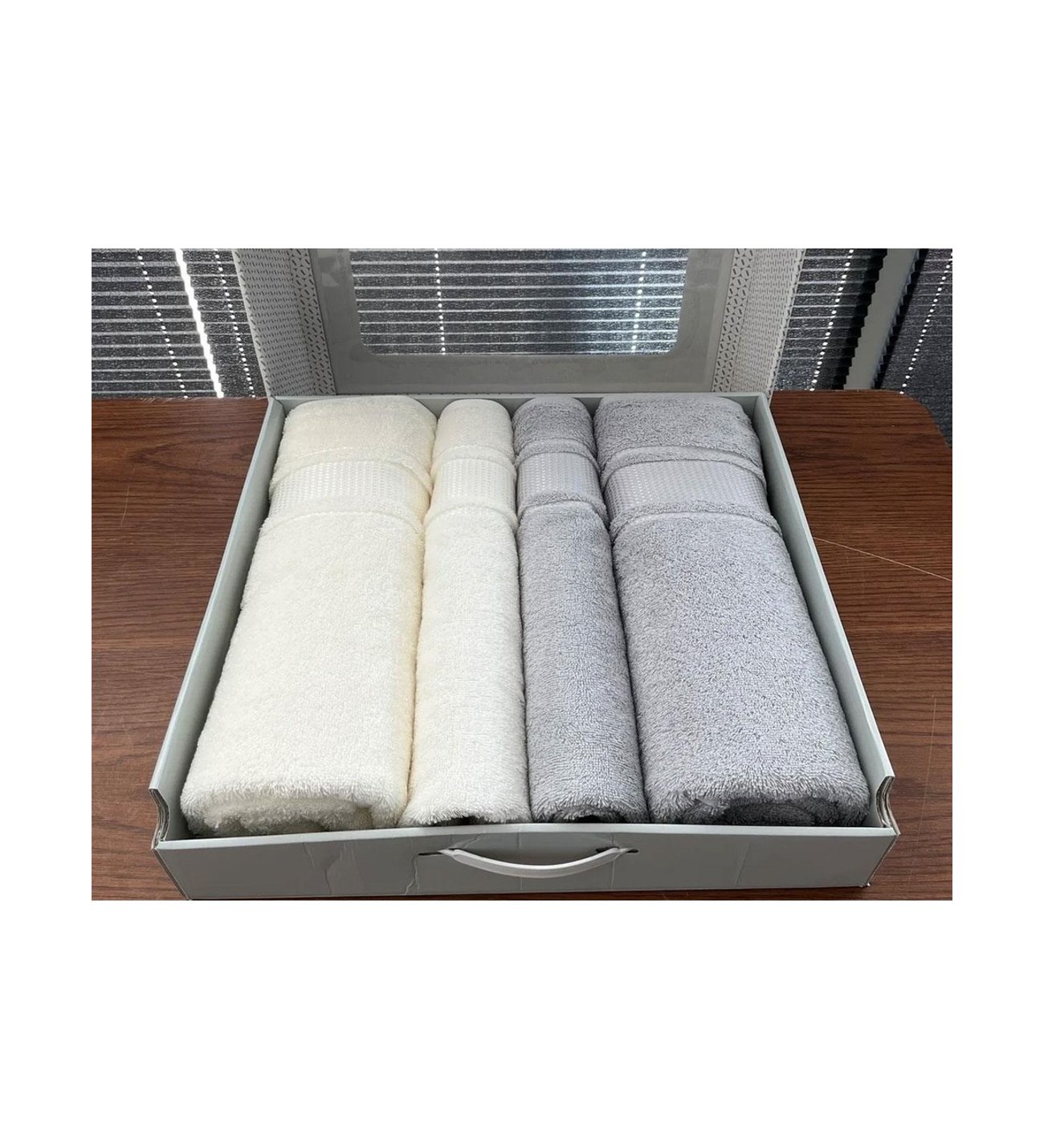 Özdilek Blossom Best Set Hamam Takımı Krem - Gri